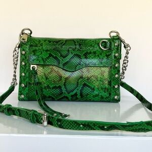 Rebecca Minkoff MAB Crossbody Bag with Studs, Jungle/Silver Hardware